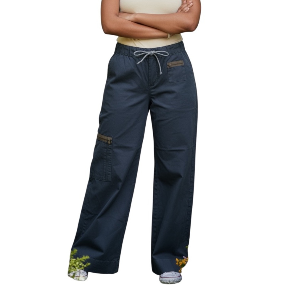 Low rise wide leg pants - Picture 2 of 8